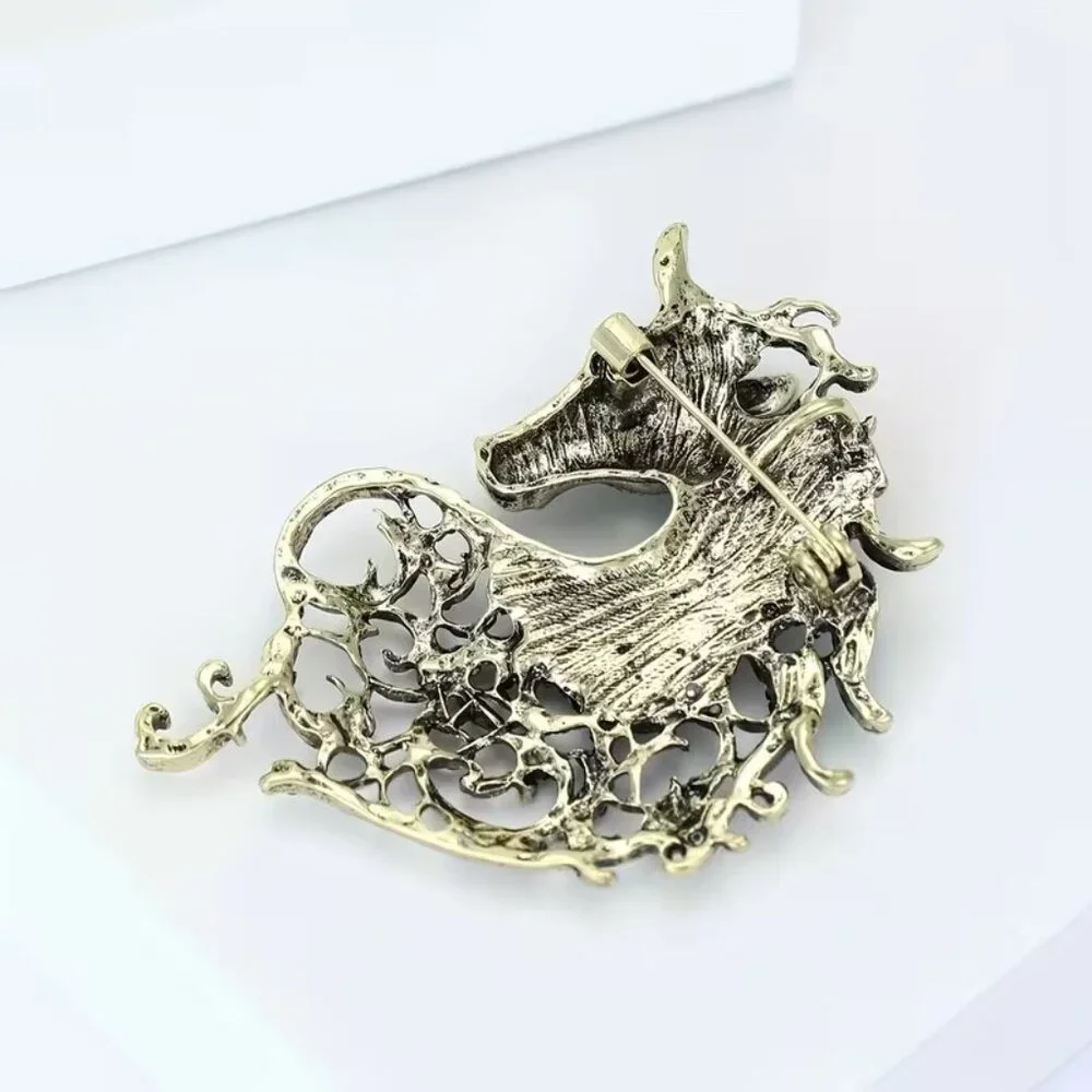Horse Silhouette Brooch - Picture 3 of 4